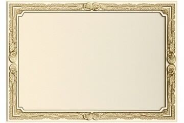 Obraz premium Vintage blank photo frame for photos on a white background. Generative AI