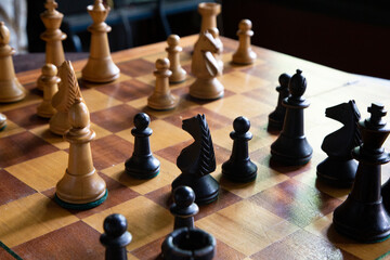 chess pieces on a chessboard