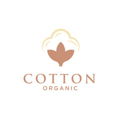 cotton vector logo design