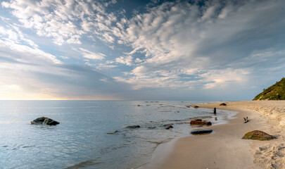 The landscape on the Baltic Sea.