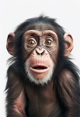 Scared Chimpanzee. generative AI