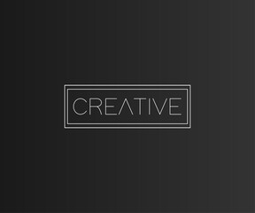 creative letter logo with abstract logomark.
