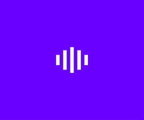 flat vector abstract line icon logo.