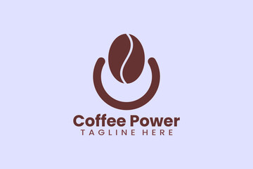 Obraz premium Flat butterfly coffee logo template vector design illustration