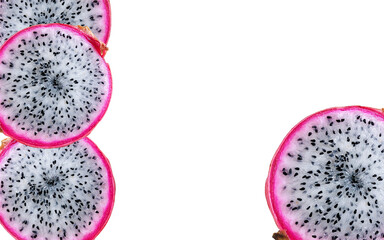 Graphic illustration with dragon fruit