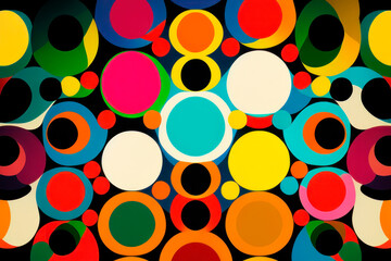 pattern with circles created with Generative AI technology