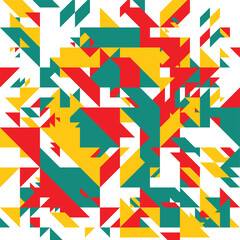 Geographic random color illustration design