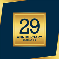 29th anniversary celebration logo design. Vector Eps10