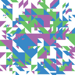 Geographic random color illustration design