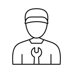 Plumber Vector Icon easily modified

