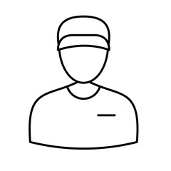 Convict Vector Icon easily modified

