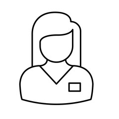 Lady Vector Icon easily modified

