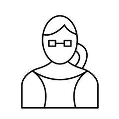 Lady Vector Icon easily modified

