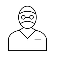 Surgeon Vector Icon easily modified

