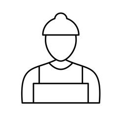 Carpenter Vector Icon easily modified

