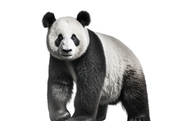 Giant panda isolated on white, , transparent background, PNG, generative ai