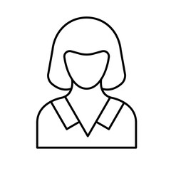 Lady Vector Icon easily modified

