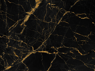 Black and gold marble luxury wall texture with shiny golden line pattern abstract background design for a cover book or wallpaper and banner website.