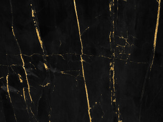 Obraz na płótnie Canvas Black and gold marble luxury wall texture with shiny golden line pattern abstract background design for a cover book or wallpaper and banner website.