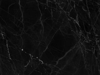 Black marble grunge pattern texture background with white shiny cracks veins, Marble of Thailand, Abstract natural marble black and white for design.	
