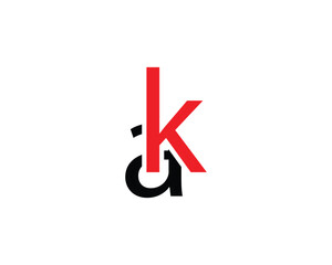 ak letter logo design element