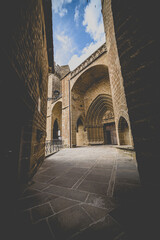 Fototapeta premium walking at ujué, Navarra