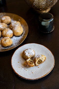 Kahk circular biscuit eaten across the Arab world to celebrate Eid al-Fitr and Easter