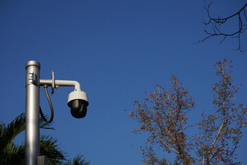 CCTV cameras can record events and to prevent theft.                 