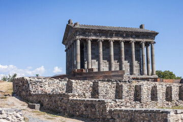 Pagan temple or tomb in Garni, Armenia