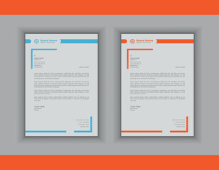 Letterhead template design