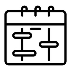 calendar line icon