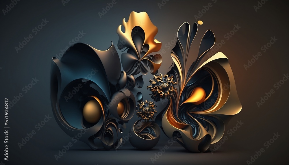 Canvas Prints 3d abstract realistic background