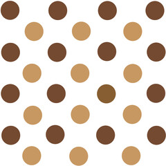 brown Coco Chocolate Late White polka dot color pattern 