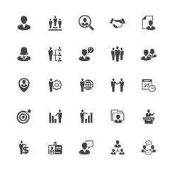 Management and Human Resource Icon set