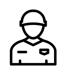 Worker Vector Icon easily modified
