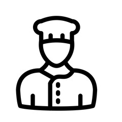 Chef Vector Icon easily modified

