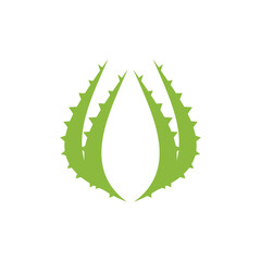 Aloe vera healthy cosmetic logo design