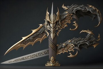 sword created using AI Generative Technology