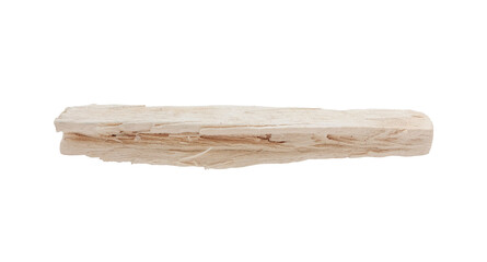 A piece of white wood isolated on transparency png file summer decoration
