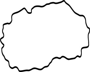 Doodle Freehand Drawing North Macedonia