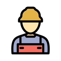 Carpenter Vector Icon easily modified

