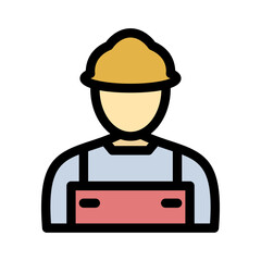 Carpenter Vector Icon easily modified

