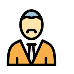 Bank assistant Vector Icon easily modified

