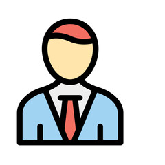 Job holder Vector Icon easily modified

