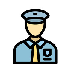 pilot Vector Icon easily modified

