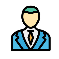 Accountant Vector Icon easily modified

