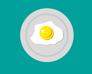 Egg breakfast vector