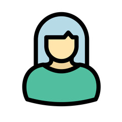 Lady Vector Icon easily modified

