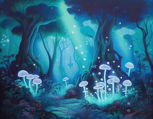 mushrooms forest