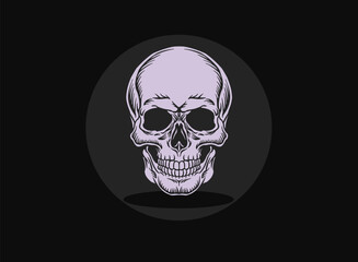 skull logo vector illustrations